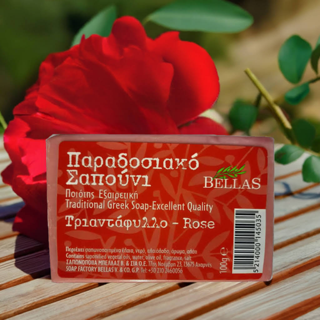 Rose olive oil soap from Crete
